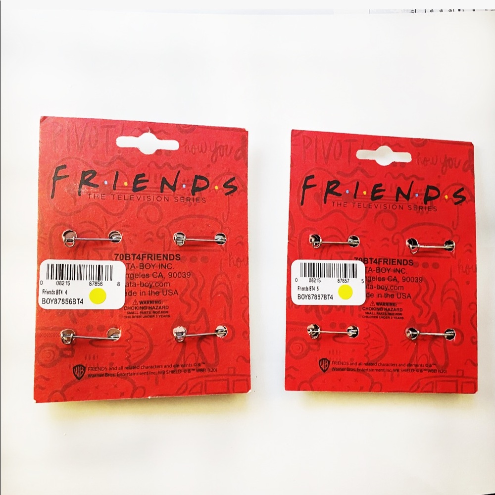 Friends 4 Button Pin Set - Picture 4 of 5